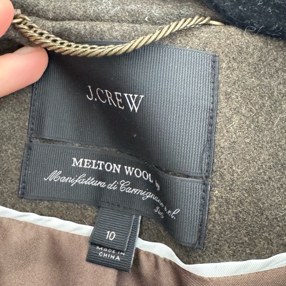 J. Crew Melton Wool Coat in Brown - Picture 2 of 4